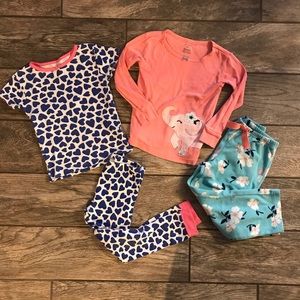 🐘 Carter’s Girls Pajamas, 4T